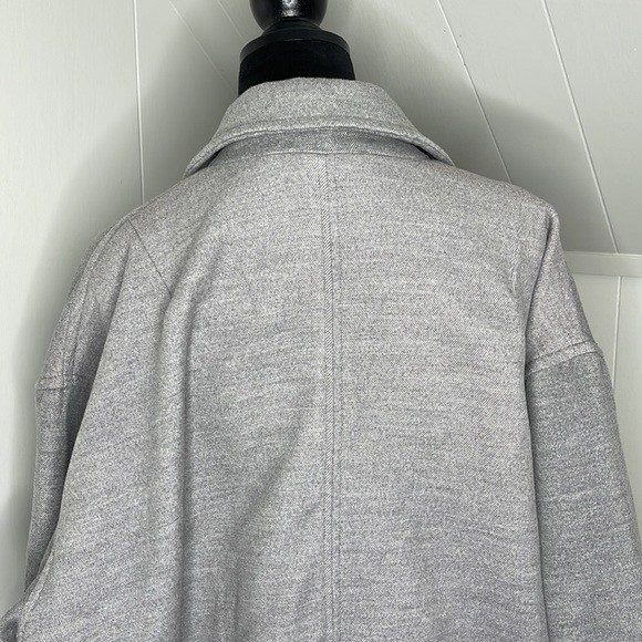 Free People Gray Double-Breasted Coat - Picture 11 of 15